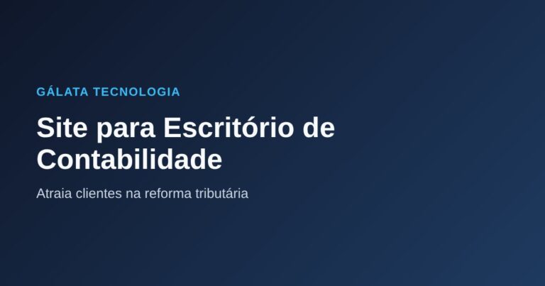 Site para escritório de contabilidade