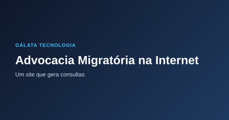Advocacia migratória na internet
