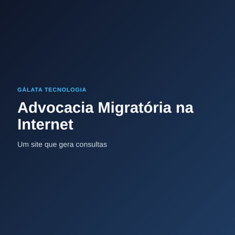 Advocacia migratória na internet
